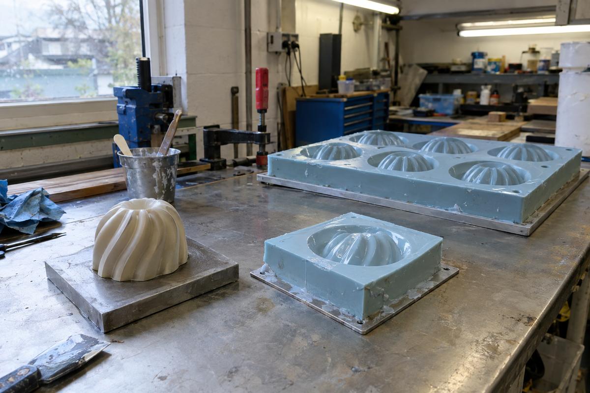 Entremet master pattern with single test cavity and finished tray