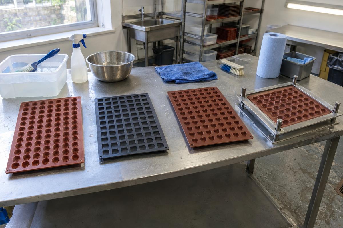 High-cavity silicone trays showing spacing, plate fit and wash access